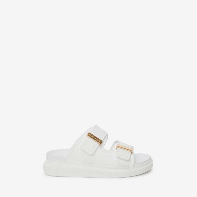 Alexander McQueen Women's White Hybrid Slide - 11 (Rubber)